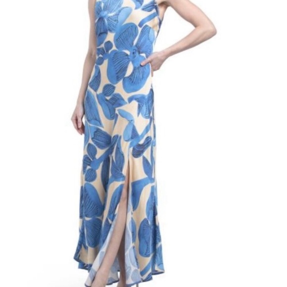 Corey Lynn Calter Dresses & Skirts - Corey Lynn Calter Satin Floral Dress